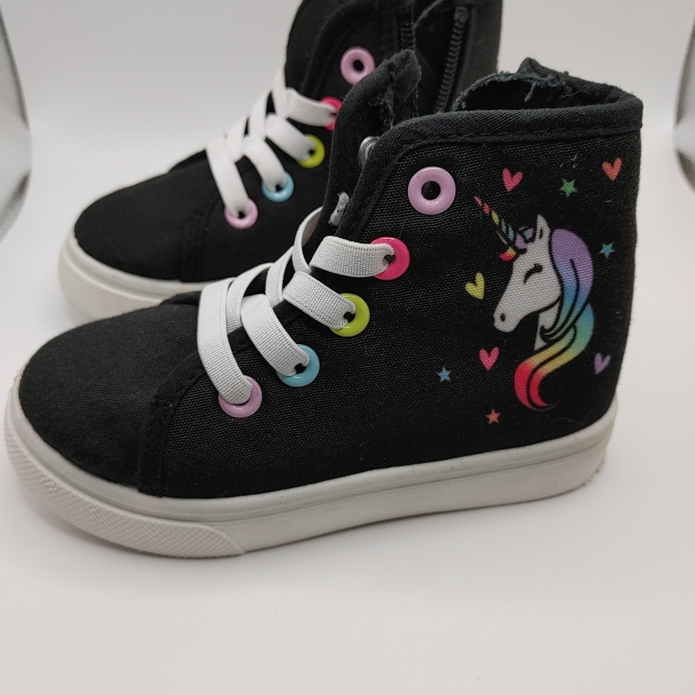 3/$25-FabKids Unicorn Toddler hightop runners